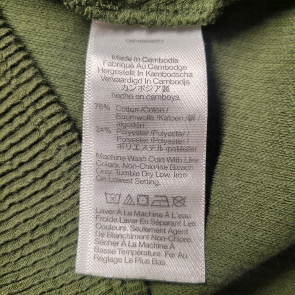 Madewell Elwood‎ Knot Front Top Sweater  In Palm Tree Green Women's Size Large - Picture 6 of 8